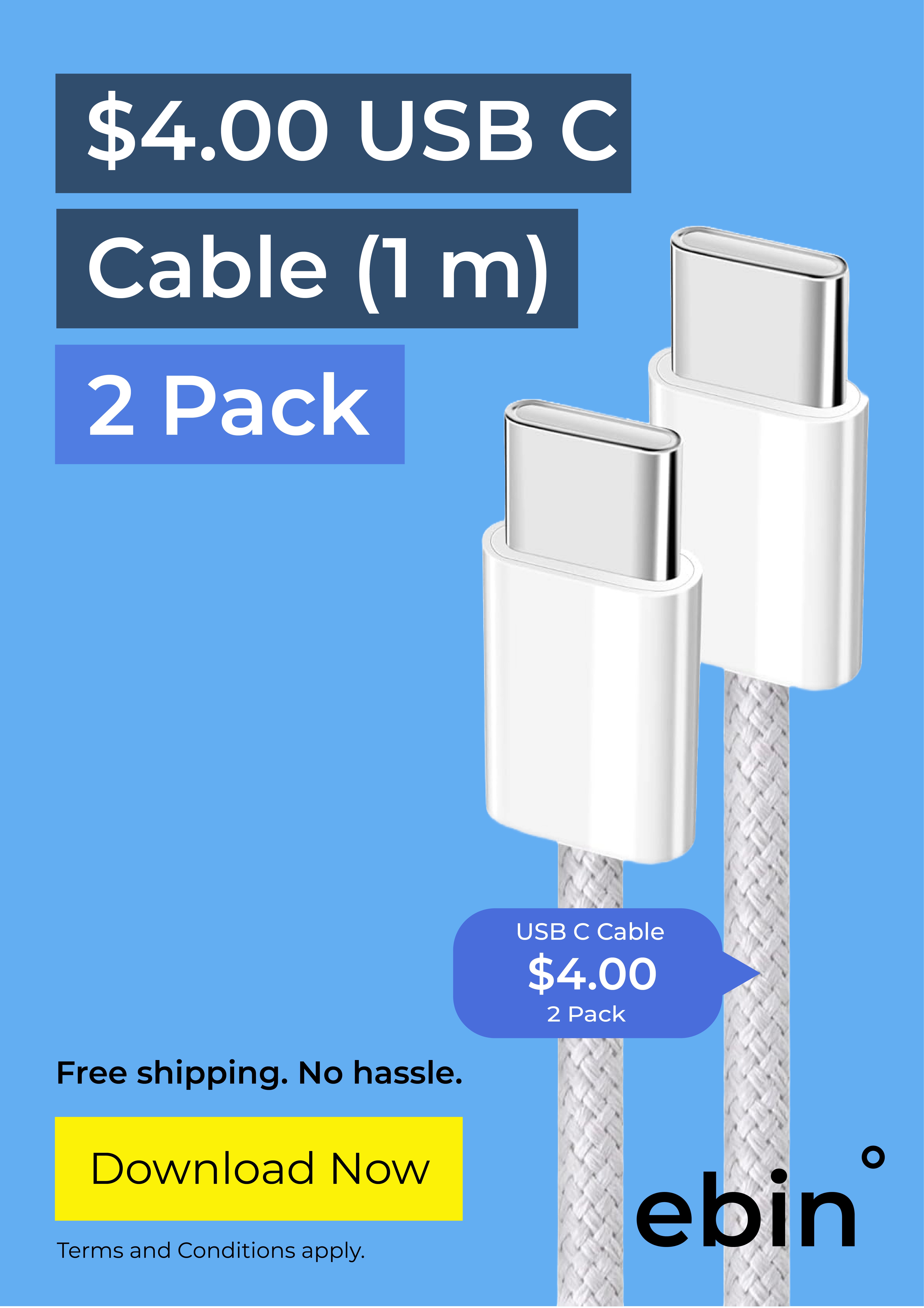 USB-C cable 2 pack